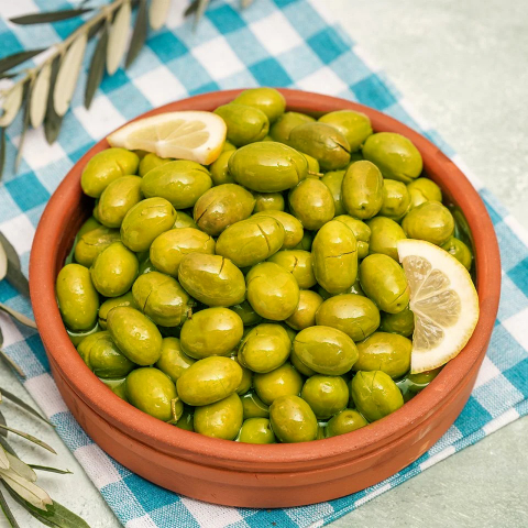 Bodrum Kırma Yeşil Zeytin (1 Kg)