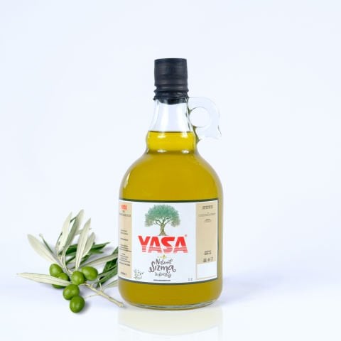1 Lt Yasa Cam Şişe Natürel Sızma Zeytinyağı
