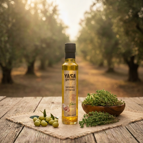 Yasa Sarımsaklı Zeytinyağı (250 ml)